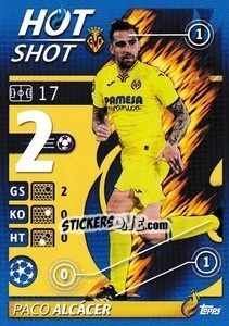 Sticker Paco Alcácer - Hot Shot - UEFA Champions League 2021-2022 n. 429 - Topps