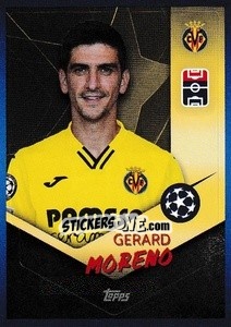 Sticker Gerard Moreno - UEFA Champions League 2021-2022 n. 444 - Topps