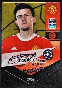 Sticker Harry Maguire - Captain - UEFA Champions League 2021-2022 n. 450 - Topps