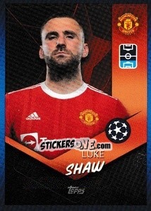 Sticker Luke Shaw - UEFA Champions League 2021-2022 - Topps