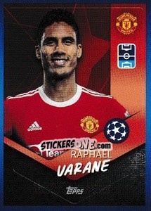 Sticker Raphael Varane - UEFA Champions League 2021-2022 - Topps