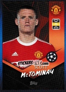 Sticker Scott McTominay - UEFA Champions League 2021-2022 n. 454 - Topps
