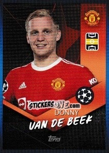 Sticker Donny van de Beek - UEFA Champions League 2021-2022 n. 455 - Topps