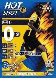 Sticker Jordan Siebatcheu - Hot Shot - UEFA Champions League 2021-2022 - Topps