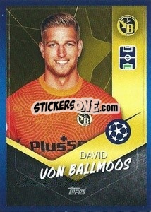 Sticker David von Ballmoos - UEFA Champions League 2021-2022 n. 484 - Topps