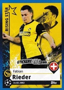 Sticker Fabian Rieder - Rising Star