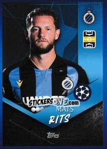Sticker Mats Rits - UEFA Champions League 2021-2022 n. 133 - Topps