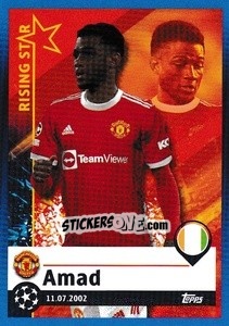 Figurina Amad - Rising Star - UEFA Champions League 2021-2022 - Topps