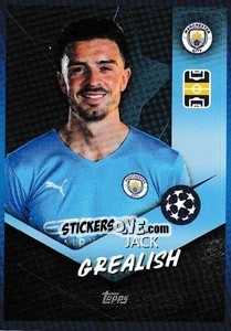 Sticker Jack Grealish - UEFA Champions League 2021-2022 - Topps