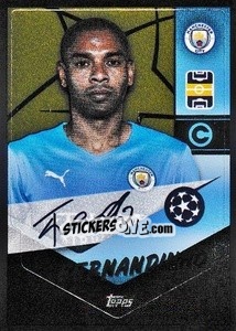 Sticker Fernandinho - Captain - UEFA Champions League 2021-2022 n. 78 - Topps
