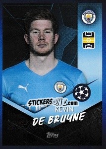 Sticker Kevin De Bruyne - UEFA Champions League 2021-2022 n. 80 - Topps
