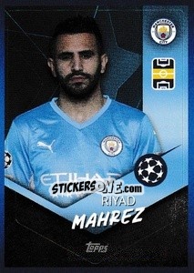 Sticker Riyad Mahrez - UEFA Champions League 2021-2022 n. 81 - Topps