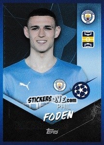 Sticker Phil Foden - UEFA Champions League 2021-2022 n. 82 - Topps