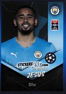 Sticker Gabriel Jesus - UEFA Champions League 2021-2022 n. 84 - Topps