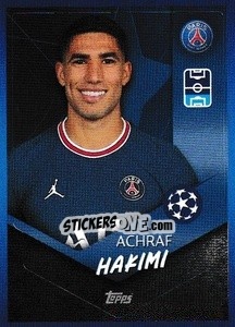 Sticker Achraf Hakimi - UEFA Champions League 2021-2022 n. 89 - Topps