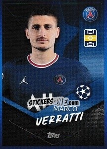Sticker Marco Verratti - UEFA Champions League 2021-2022 n. 96 - Topps