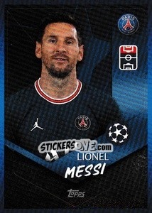 Sticker Lionel Messi - UEFA Champions League 2021-2022 n. 99 - Topps