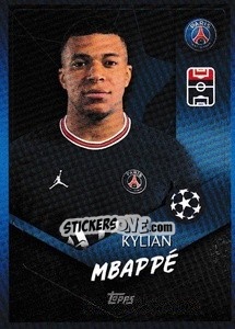 Sticker Kylian Mbappé - UEFA Champions League 2021-2022 n. 102 - Topps