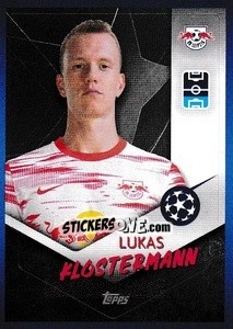 Sticker Lukas Klostermann - UEFA Champions League 2021-2022 n. 108 - Topps