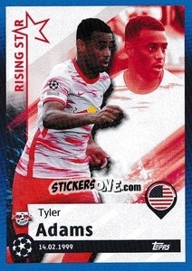 Sticker Tyler Adams - Rising Star - UEFA Champions League 2021-2022 - Topps