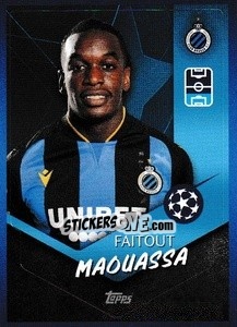 Sticker Faitout Maouassa - UEFA Champions League 2021-2022 n. 130 - Topps