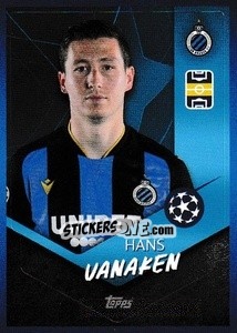 Cromo Hans Vanaken - UEFA Champions League 2021-2022 - Topps