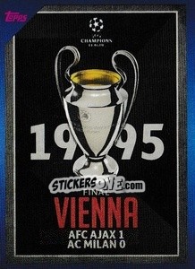 Sticker 1995 Final Vienna: AFC Ajax 0-1 AC Milan - UEFA Champions League 2021-2022 - Topps