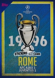 Sticker 1996 Final Rome: AFC Ajax 1-1 Juventus - UEFA Champions League 2021-2022 n. 8 - Topps