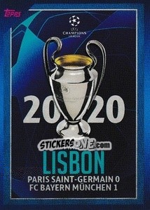 Sticker 2020 Final Lisbon: Paris Saint-Germain 0-1 FC Bayern München