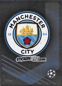 Cromo Manchester City FC Badge - UEFA Champions League 2021-2022 - Topps
