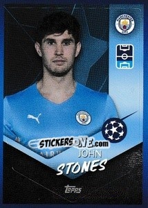 Sticker John Stones - UEFA Champions League 2021-2022 - Topps