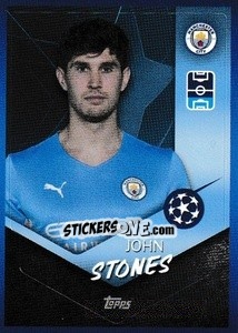 Sticker John Stones - UEFA Champions League 2021-2022 n. 73 - Topps