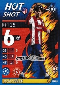 Sticker Joao Félix - Hot Shot - UEFA Champions League 2021-2022 - Topps