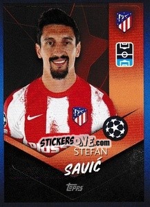 Sticker Stefan Savic - UEFA Champions League 2021-2022 n. 147 - Topps