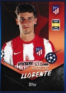 Sticker Marcos Llorente - UEFA Champions League 2021-2022 - Topps