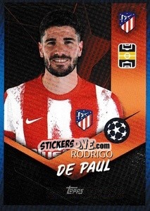 Figurina Rodrigo De Paul - UEFA Champions League 2021-2022 - Topps