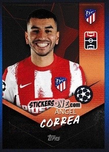 Sticker Ángel Correa - UEFA Champions League 2021-2022 - Topps