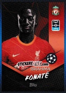 Sticker Ibrahima Konaté - UEFA Champions League 2021-2022 n. 166 - Topps