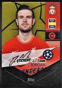 Sticker Jordan Henderson - Captain - UEFA Champions League 2021-2022 - Topps