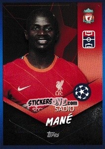 Sticker Sadio Mané - UEFA Champions League 2021-2022 n. 171 - Topps