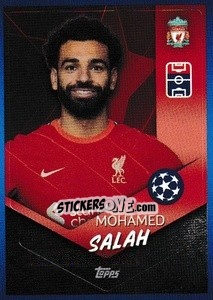 Sticker Mohamed Salah - UEFA Champions League 2021-2022 n. 172 - Topps