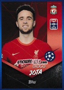 Sticker Diogo Jota - UEFA Champions League 2021-2022 n. 173 - Topps