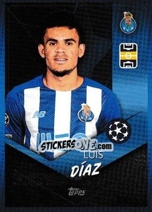 Sticker Luis Díaz - UEFA Champions League 2021-2022 - Topps