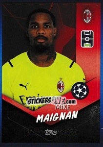 Sticker Mike Maignan - UEFA Champions League 2021-2022 n. 196 - Topps