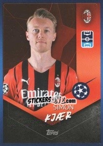 Sticker Simon Kjær - UEFA Champions League 2021-2022 n. 202 - Topps
