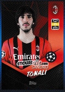 Sticker Sandro Tonali - UEFA Champions League 2021-2022 n. 204 - Topps