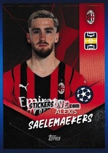 Sticker Alexis Saelemaekers - UEFA Champions League 2021-2022 n. 205 - Topps