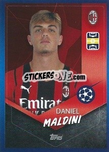 Sticker Daniel Maldini - UEFA Champions League 2021-2022 - Topps