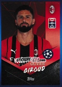 Sticker Olivier Giroud - UEFA Champions League 2021-2022 n. 207 - Topps