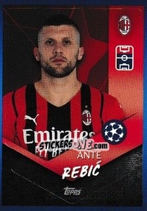 Sticker Ante Rebic - UEFA Champions League 2021-2022 n. 209 - Topps